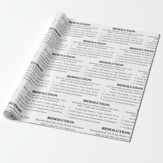 Article of Impeachment Wrapping Paper