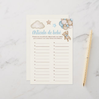 Artículo de bebé juego para Baby Shower
