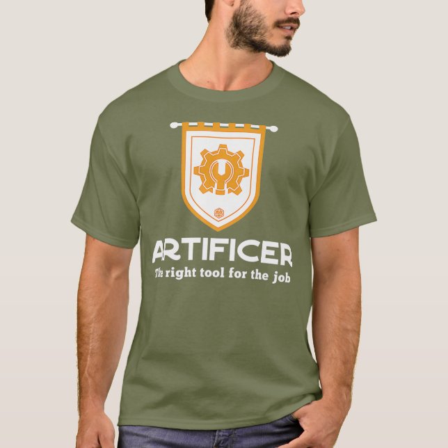 Artificer RPG Class  Right Tool For The Job T-Shirt (Front)