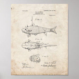 Artificial Bait Patent - Old Look Poster