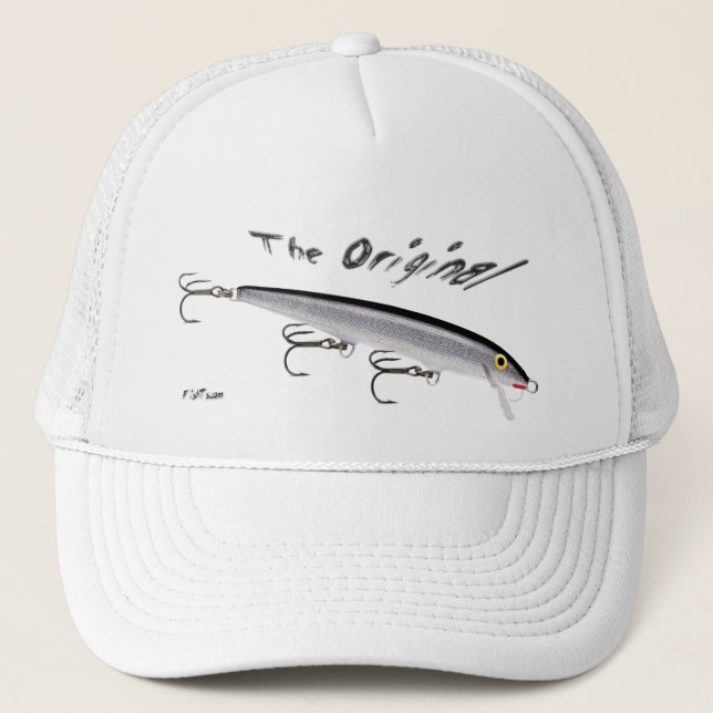 Artificial Bait, Tackle, Fishing Gear Trucker Hat (Front)