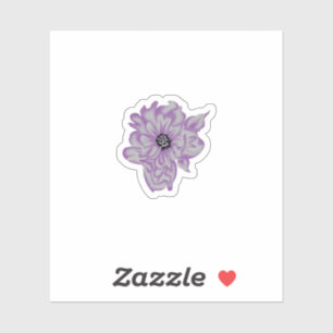 artificial flower Custom-Cut Vinyl Sticker