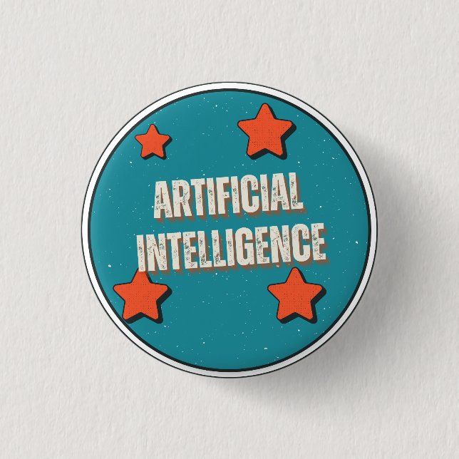 Artificial Intelligence 3 Cm Round Badge (Front)