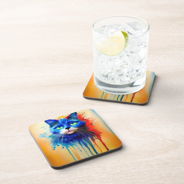 Artificial intelligence animal cat  coaster (Right Side)