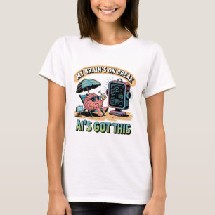  Artificial Intelligence Brain Break Humour T-Shirt