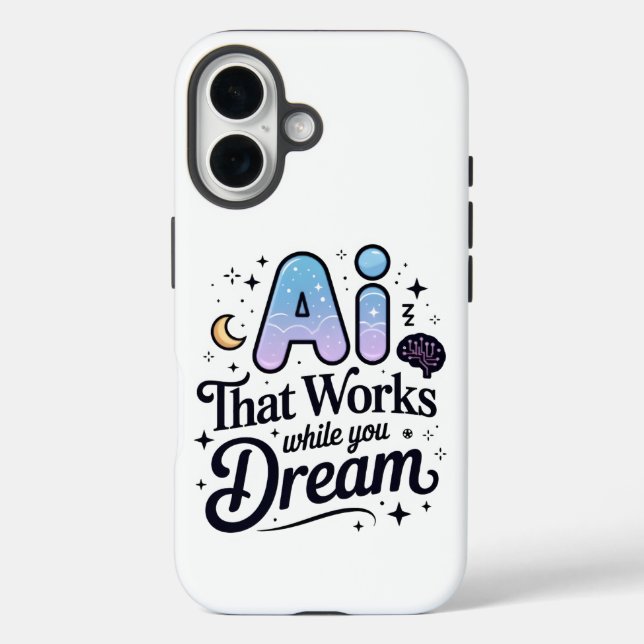 Artificial Intelligence Dream Work Design Case-Mate iPhone Case (Back)