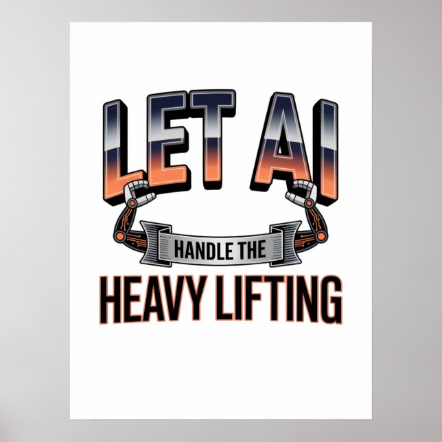 Artificial Intelligence Innovation Lifestyle Poster (Front)