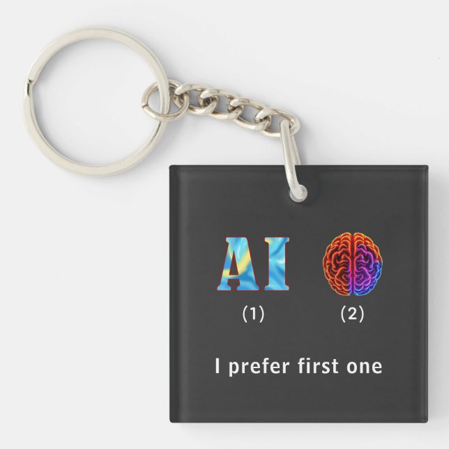 Artificial intelligence key ring (Front)