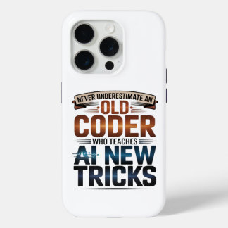 Artificial Intelligence Old Coder Design iPhone 15 Pro Case