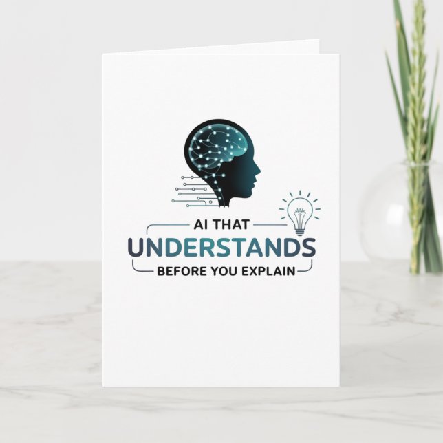 Artificial Intelligence Smart Tech Design Card (Front)
