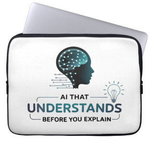 Artificial Intelligence Smart Tech Design Laptop Sleeve