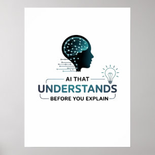 Artificial Intelligence Smart Tech Design Poster