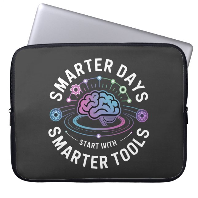 Artificial Intelligence Smarter Tools Laptop Sleeve (Front)