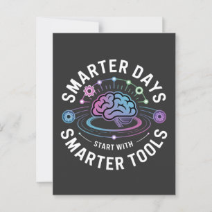 Artificial Intelligence Smarter Tools Postcard