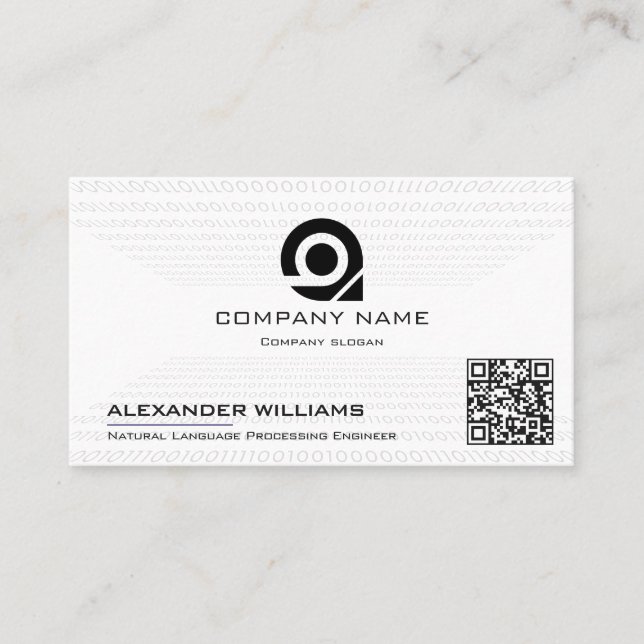 Artificial Intelligence Software Engineer Visiting Business Card (Front)