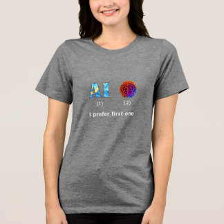 Artificial intelligence Tri-Blend shirt