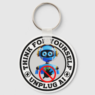 Artificial Intelligence - Unplug AI Key Ring