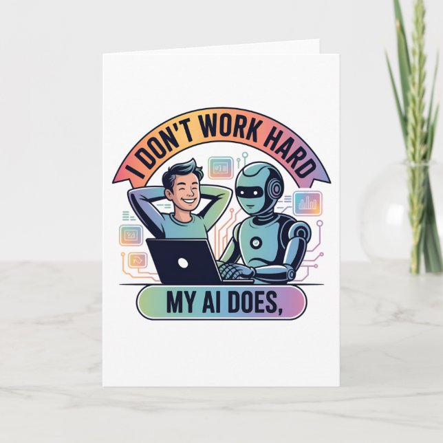 Artificial Intelligence Work Smarter Card (Front)