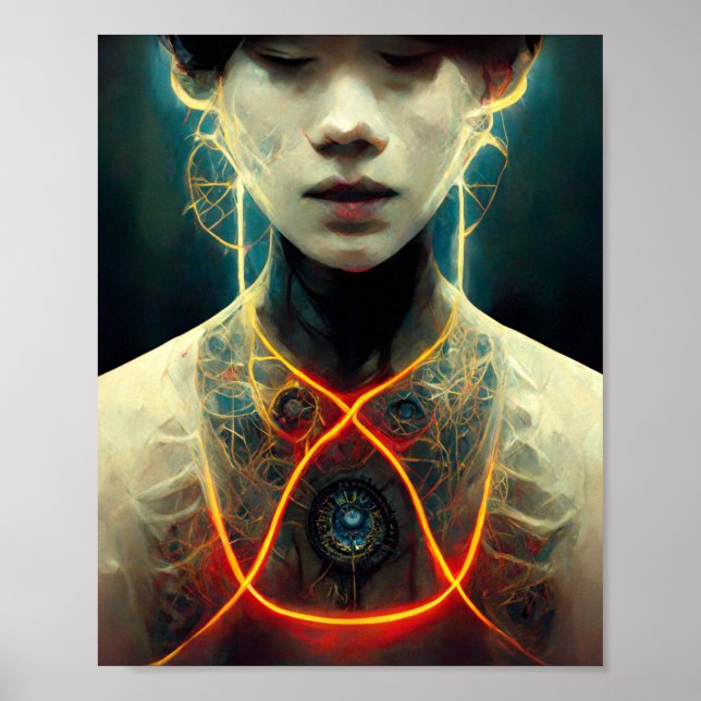 Artificial Life 5 Science Fiction Art Poster (Front)