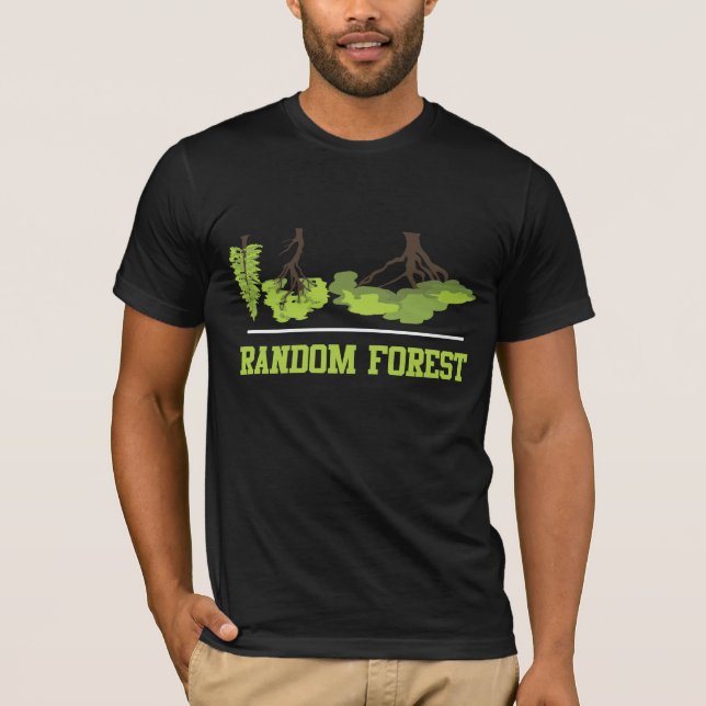 Artificial Meme Random Forest Tree Machine T-Shirt (Front)