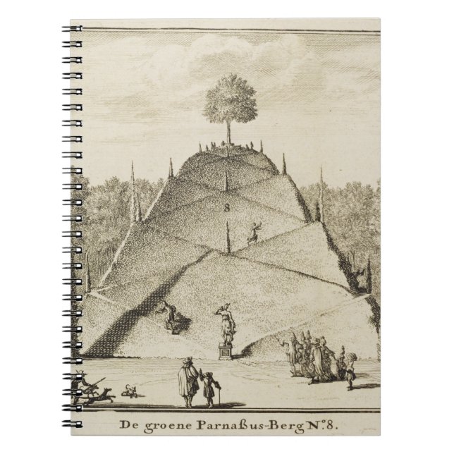 Artificial Mount Parnassus, engraved by Johannes V Notebook (Front)