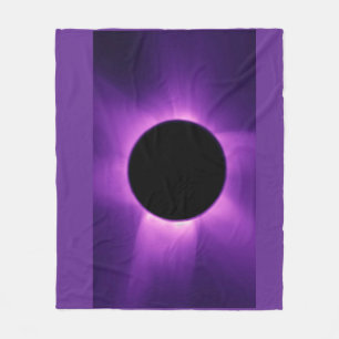 Artificial Solar Eclipse from Space Fleece Blanket