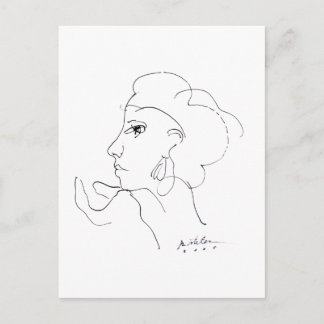 ARTILES HEAD OF WOMAN POSTCARDS