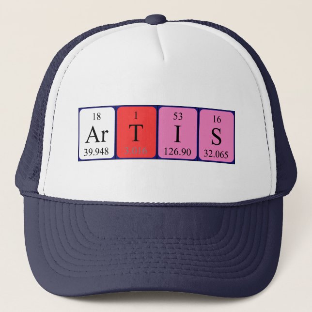 Artis periodic table name hat (Front)
