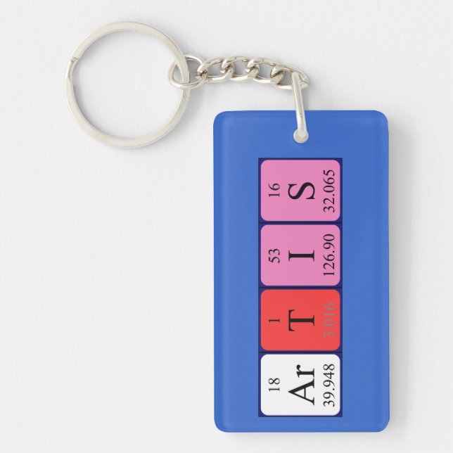 Artis periodic table name keyring (Front)