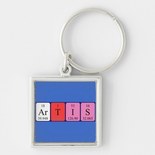 Artis periodic table name keyring (Front)