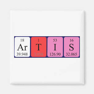 Artis periodic table name magnet