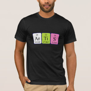 Artis periodic table name shirt