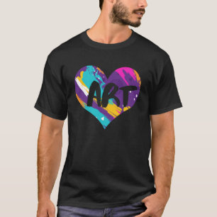 Artis Teacher  For  Colorful Heart  1 T-Shirt
