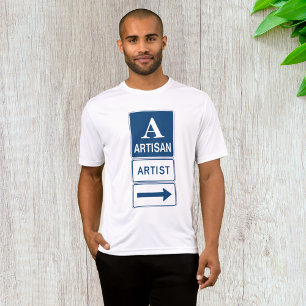 Artisan Artist Studio Sign Directional Arrow T-Shirt