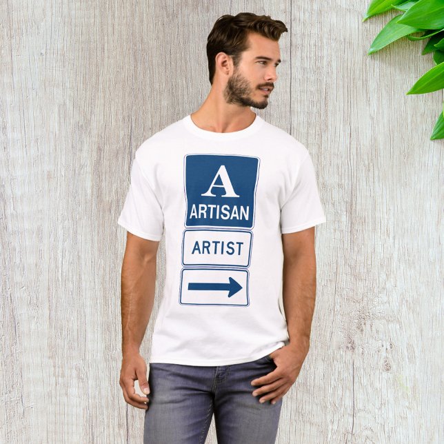 Artisan Artist Studio Sign Directional Arrow  T-Shirt (Creator Uploaded)
