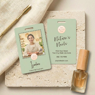 Artisan Aspen Green Boutique Photo Logo Specialist ID Badge