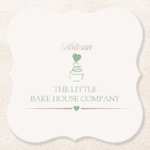 Artisan Bakery Business, Branding Boutique  Paper Coaster