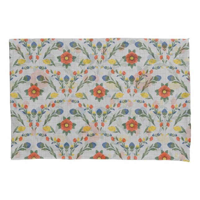 Artisan Blossom Top Sheet Pillowcase (Front-Left)