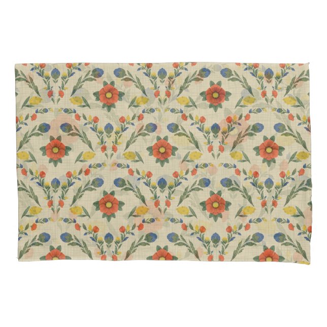 Artisan Blossom Top Sheet Pillowcase (Front-Left)