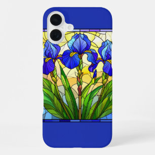 Artisan Blue Iris Stained Glass iPhone/ Pad case