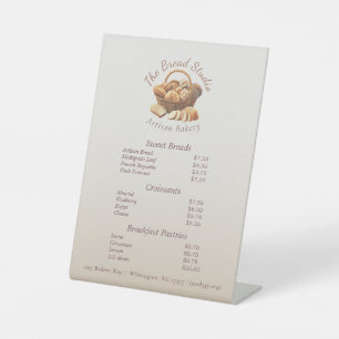 Artisan Bread Basket Pedestal Sign
