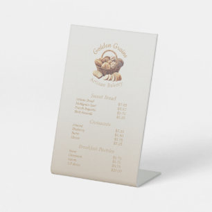 Artisan Bread Basket Pedestal Sign