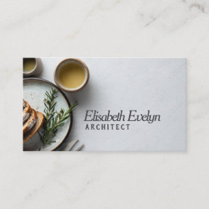 Artisan Breads with Herbs & Golden Accents Business Card