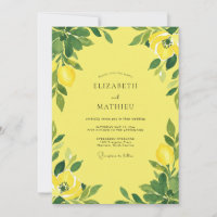 Artisan Bright Lemon Citrus Eucalyptus Wedding