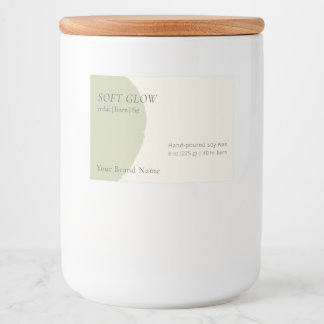 Artisan Candle Label Sage Modern Side-Bleed Wrap