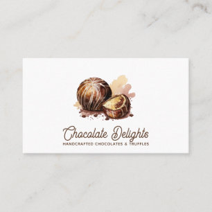 Artisan Chocolate Candy & Truffle Confections Business Card