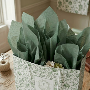 Artisan Forest Green Luxury Solid Colour Tissue Paper