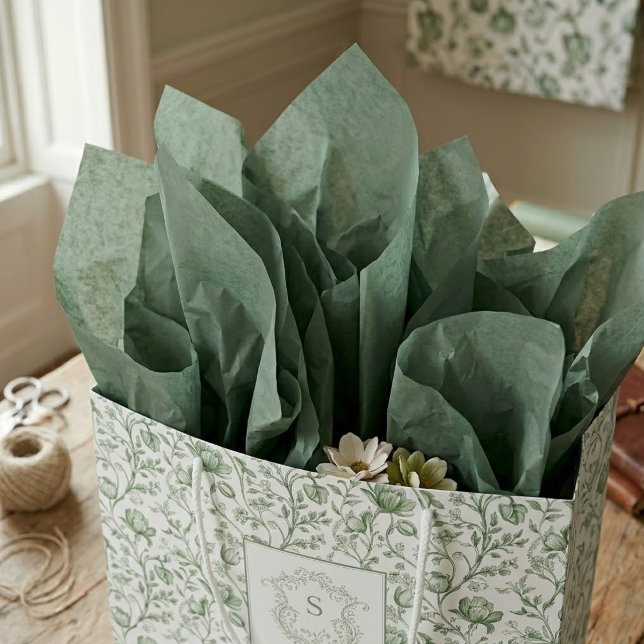 Artisan Forest Green Luxury Solid Colour Tissue Paper (Creator Uploaded)