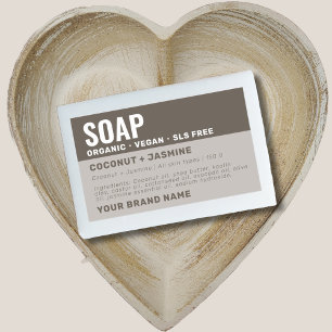 Artisan handmade soap product label