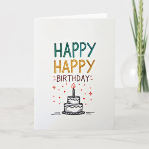 Artisan Happy Birthday Card